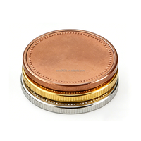 Pièce de monnaie en cuivre de collection gravée en 3D avec logo personnalisé, pièce commémorative en métal estampée sur mesure, plaquée or et argent