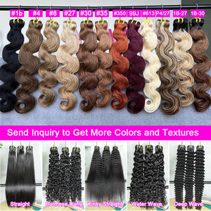 Groothandel Body Wave Haar Bundels 12A Graad 100% Maagdelijk Rauw Indiaas Haar Extensions Natuurlijk Zwart Dubbele Wefts voor Salon - Product Image 5