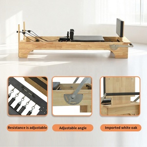 Reformer de Pilates Comercial, Equipo de Roble Blanco, Máquina Reformer, Escalera de Estudio, Barril, Corrector de Columna, Conjuntos de Yoga, EedFit <span class=keywords><strong>ED</strong></span>-P04 - Product Image 3