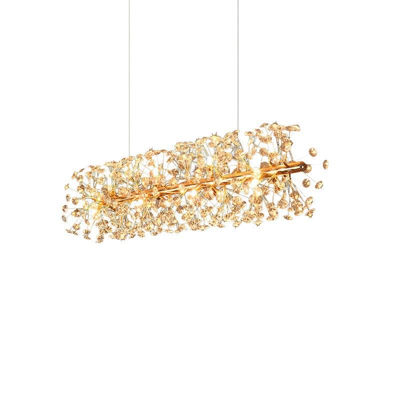 创意设计现代水晶吊灯LED北欧风格家用餐厅客厅吊灯装饰灯具 - Creative Design Modern Crystal Chandeliers LED Nordic Home Lighting