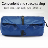 Trousse de Toilette Suspendue de Voyage, Organisateur de Kit de Lavage à 3 Compartiments en Maille Ripstop, Portable pour Maquillage, Douche, Cosmétiques, Salle de Bain, Camping avec Crochet