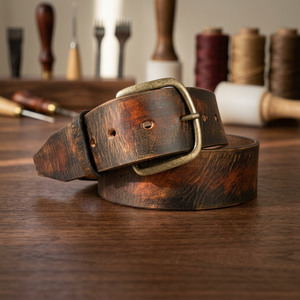 Ceinture en cuir de vachette de luxe unisexe BS INTERNATIONAL NA244, longueur personnalisable, boucle en acier, imperméable, durable, boucle à ardillon, best-seller - Product Image 1