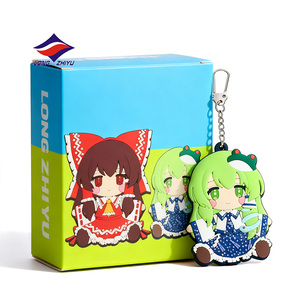 Longzhiyu, 20 Años de Experiencia en la Fabricación de Llaveros de PVC Personalizados, Llavero de Goma de PVC Suave 2D con Dibujos Animados, Llavero Plano con Logotipo Empresarial - Product Image 5