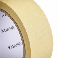 Ruban adhésif écologique en papier avec adhésif acrylique pour la protection des joints murs-sols intérieurs, facile à déchirer et inscriptible, rouleau jumbo