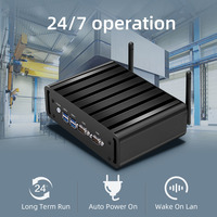 Mini PC Industrial Linux con CPU Celeron Core I3 I5 I7, DDR3L, SSD MSATA, Microcomputadora sin Ventilador para la Industria