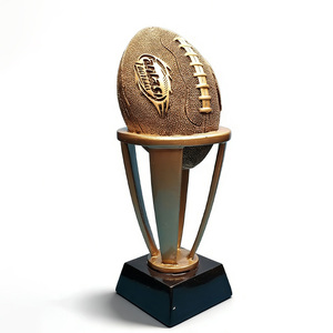Trofeo de Fútbol de Resina al por Mayor, Premio Deportivo Americano de Tamaño Personalizado con Base de Torre, Tallado y Pintado a Mano, Duradero - Product Image 5