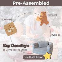Canapé-lit pliable moderne pour enfants, siège en mousse éponge, lit de voyage, double usage chambre/déplacement, compressé sous vide