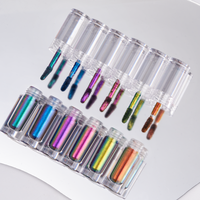Logo personnalisé CS Magic Mirror Poudre de peinture liquide dégradé pour ongles en poudre