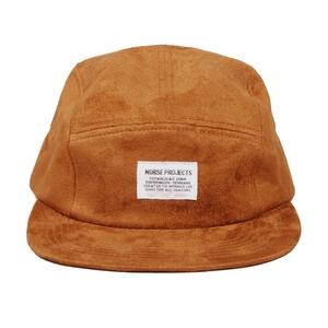 Custom logo Unstructured Suede 5 Panel Hat - Product Image 1
