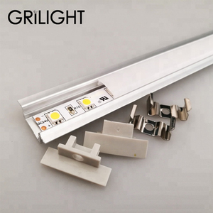 Profil décoratif en aluminium en forme de V ou de U pour bande lumineuse LED, extrusion en aluminium - Product Image 3