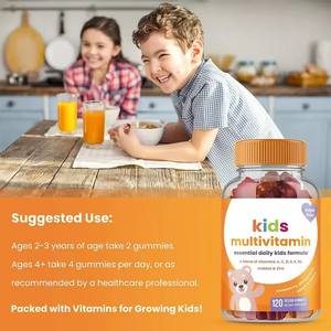 Sugar Free Multivitamins <b>Gummies</b> for Kids Vitamin D3 Zinc Omega 3 <b>Gummy</b> <b>Bears</b> for Children - Product Image 2