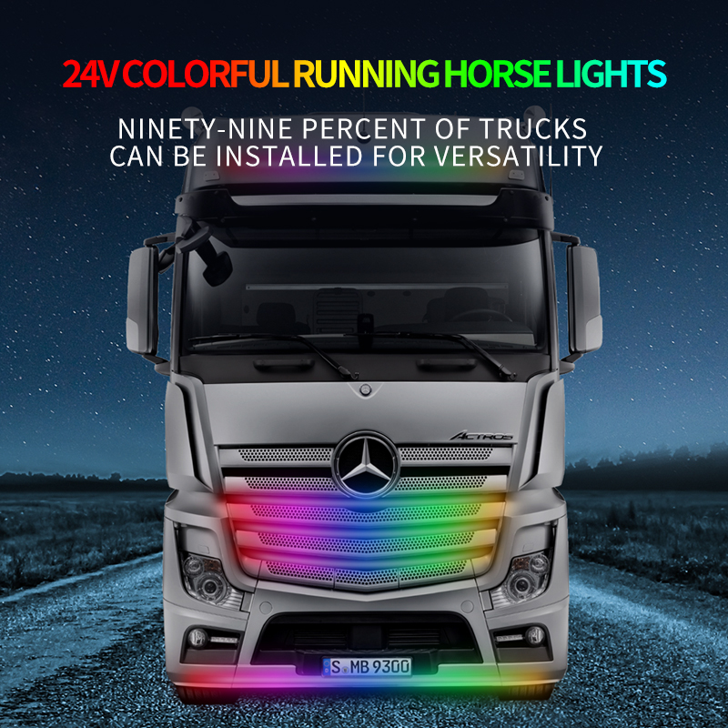 Truck Systems Accessories Lighting 24V RGB Truck Light Colorful Waterproof Flowing Truck Head Waming Lights