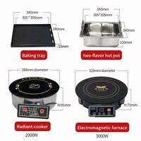 Yawei Barbecue Commercial sans fumée, four de rinçage 760, four de rôtissage, nouveau style chinois, équipement de rinçage