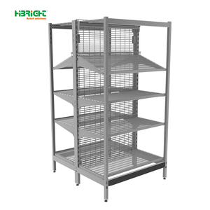Highbright Multi-tier Bread Display Shelving with <b>Wire</b> Grid Back & Angled <b>Shelves</b> - Product Image 3