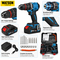 Kit de perceuse sans fil 21V avec 2 batteries, chargeur, mallette de transport et accessoires pour la vente en gros