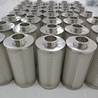 Cartouche filtrante en maille d'acier inoxydable 304 personnalisée, interface à serrage rapide, élément filtrant pour la filtration industrielle des liquides
