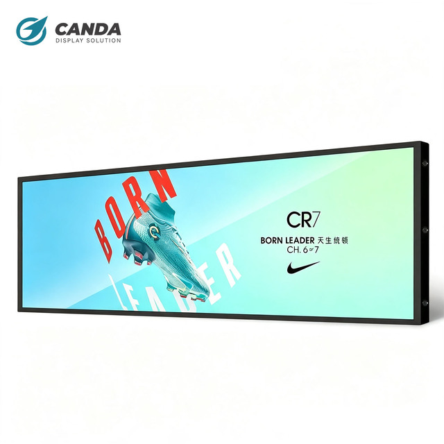29 Inch Stretched Bar LCD Screen 500 Nits Slim Design 32:9 Ultra Wide for Retail Store Advertising Display