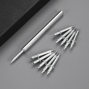 Clavo de acabado de doble cabeza de acero con vástago liso y punta afilada, grado industrial, para fijación en madera - Product Image 1