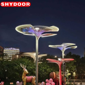 SHYDOOR Grande Scultura Circolare in Acciaio Inossidabile per <span class=keywords><strong>Rotonda</strong></span>, Scultura Edificio Monumentale Urbano, Design Popolari Personalizzabili - Product Image 3