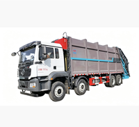 Camion Compacteur et Ramasseur de Déchets Diesel Shacman 40m, Transmission Manuelle 8x4, Moteur 350HP, Pompe, Émissions Euro 3