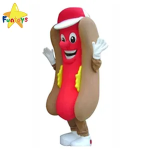 Funtoys Adult Food Carnival Advertising Bright Hot Dog Mascot Costume