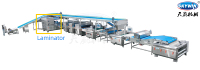 Laminoir à pâte à biscuits commercial équipé d'un système de saupoudrage pour la production de biscuits soda et panda, machine à fabriquer des biscuits