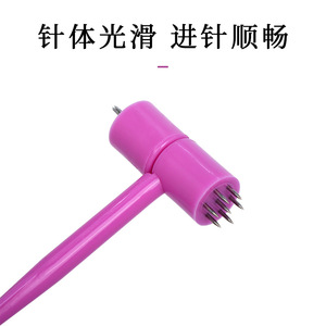 Plum Blossom Needle Skin Needle Pink Disposable Sterile Manual Use For Bloodletting Therapy - Product Image 4
