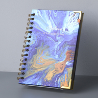 Carnet de notes à spirale écologique personnalisé avec logo, couverture en papier imprimé sur mesure, 80 feuilles, couleur personnalisée, UV