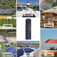 Panneaux solaires flexibles de haute qualité 50W-300W 18V-36V PV à couche mince pour caravanes RV remorques campeurs chariots