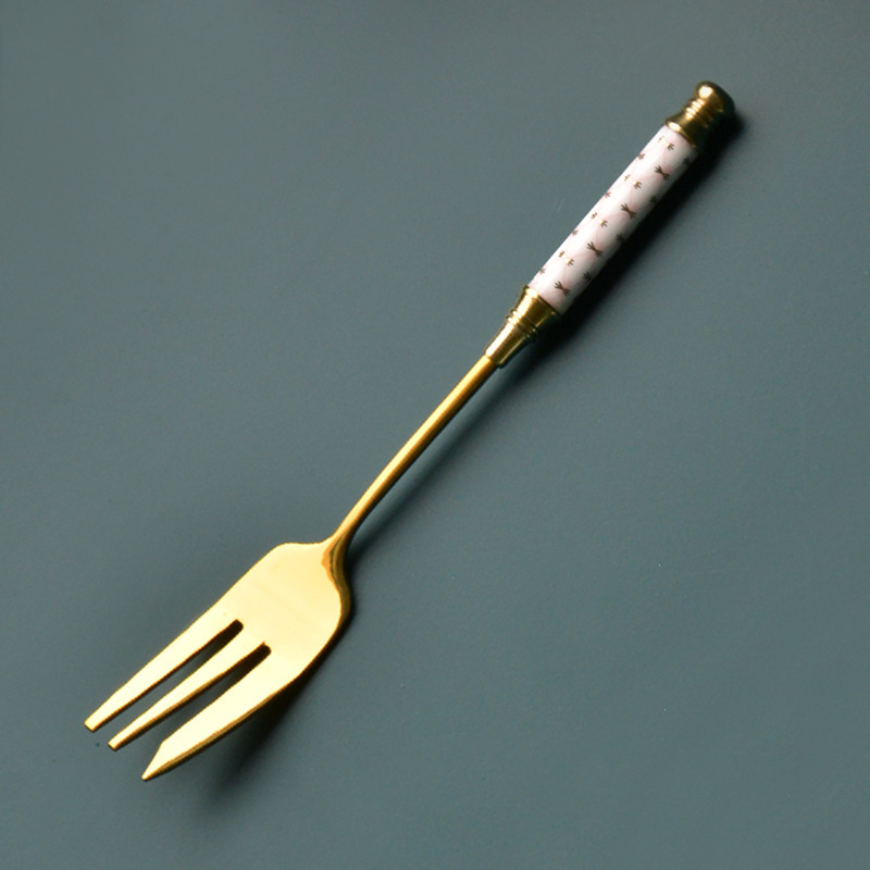 Fourchette à grille rose