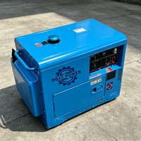 Générateur diesel portable super silencieux 5/8/9KVA ATS AVR 110V/220V/440V 50/60Hz monophasé/triphasé 1800 tr/min Alimentation de secours d'urgence