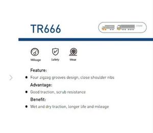 ยางรถบรรทุกแบบเรเดียลสามเหลี่ยม TR666 12.00R20 18PR - Product Image 3