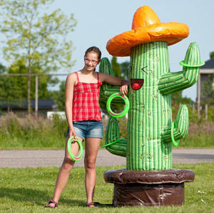 Divertido Juego Inflable de Lanzamiento de Anillos de <span class=keywords><strong>Cactus</strong></span> de PVC, Juego Deportivo Inflable, Juegos Inflables de Carnaval para Eventos Infantiles - Product Image 4