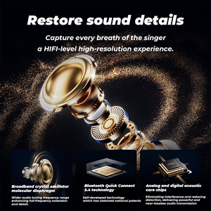 Earphone Sport Tahan Air IPX5 Hi-Fi Stereo Peredam Kebisingan Terbaru 2025, Daya Tahan Baterai 20 Jam - Product Image 5