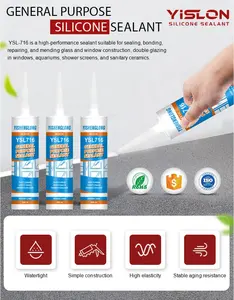 Weatherproof Anti-fungal General Purpose Aquarium Special Acetic Fast Cure Silicone Sealant For Sealing Glass