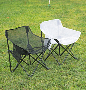 Nouveau pliable robuste Portab évidé Portable pêche en plein air plage chaise pliante Camping vide Net tissu lune chaise - Product Image 5