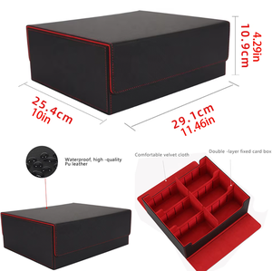 Commander Deck Box 1300+ Trading Card Storage Deckbox Large Capacity Card Deck Box With Card Holders for Board Game - Product Image 2