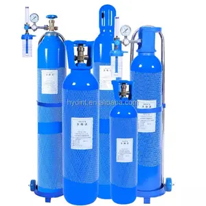 Silinder oksigen medis 40 Liter penuh dengan Gas oksigen 99.5%