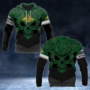 Fitspi russie emblème National Camo 3d impression graphique sweats russe Camouflage sweats à capuche hommes décontracté sport pulls pistes - Product Image 4