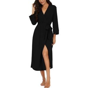 Vintage Luxury Extra <strong>Thick</strong> Breathable <strong>Dressing</strong> <strong>Gowns</strong> Spring Ethnic Thermal Anti-static Unisex Women's Kimono Robe Long Sleeve - Product Image 1