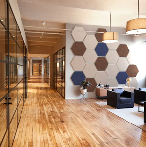 Panel <span class=keywords><strong>de</strong></span> pared acústico insonorizado para sala <span class=keywords><strong>de</strong></span> estar, fibra <span class=keywords><strong>de</strong></span> poliéster, fieltro, diseño Art Deco para insonorización decorativa - Product Image 5