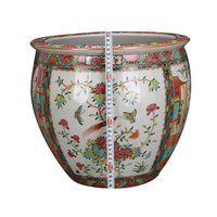Jardinière chinoise antique peinte à la main en famille rose à vendre, pots à fleurs et jardinières, pots inférieurs, pot à fleurs en céramique de Jingdezhen