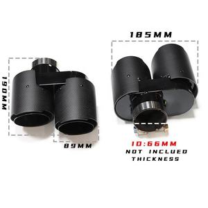 Punta de silenciador de fibra de carbono para <span class=keywords><strong>BMW</strong></span> G20 G21 330i 320d <span class=keywords><strong>330d</strong></span> 330e G22 G23 G26 320i 325i 420i 425i 430i - Product Image 2