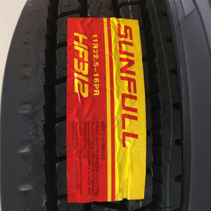 Pneus de camion radiaux SUNFULL Neumatico1 11r22.5 11r24.5, caoutchouc neuf, pneus solides Dongfeng, technologie japonaise, fabriqués dans le Shandong, Chine - Product Image 1