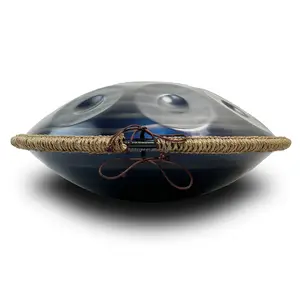 Handpan 12 Notes Drum Musical Instrument In D Minor Kurd With Handpan Bag And Stand