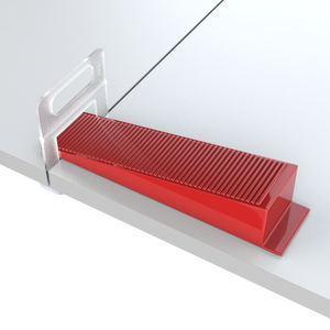 Sunsbuild - Sistema de Nivelación de Azulejos, Clips y Cuñas de Material PP Rojo, Fácil Instalación - Product Image 3