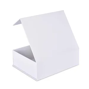 定制标志印刷白色环保翻盖盒指甲油油纸盒