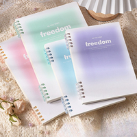 1 carnet de notes avec pages amovibles, fournitures de bureau, agenda à spirale