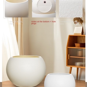 Pot <span class=keywords><strong>de</strong></span> fleurs sphérique en soie créatif <span class=keywords><strong>de</strong></span> luxe à entrée simple, résistant à la corrosion, pour <span class=keywords><strong>salon</strong></span> - Product Image 3