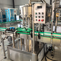 Machine de remplissage de bouteilles de vin contrôlée par PLC, machine de remplissage à pression négative pour les industries des boissons et des produits chimiques, bouteille PET